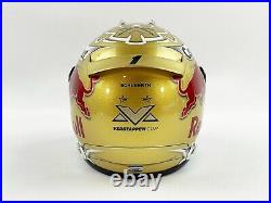 Red Bull F1 RB18 Max Verstappen 2022 World Champion Schuberth 12 Golden Helmet