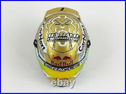 Red Bull F1 RB18 Max Verstappen 2022 World Champion Schuberth 12 Golden Helmet