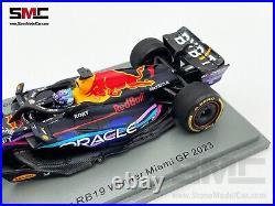 Red Bull F1 RB19 #1 Max Verstappen US Miami 2023 World Champion 143 Spark S8580