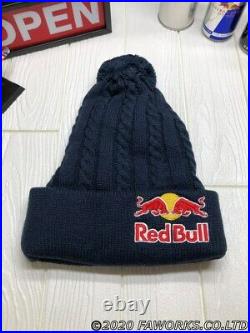 Red Bull Knit Hat Athlete Only Not for sale Supplied Free Size RARE navy NEW JP