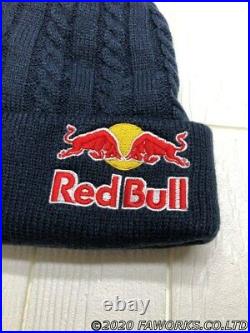 Red Bull Knit Hat Athlete Only Not for sale Supplied Free Size RARE navy NEW JP