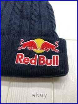 Red Bull Knit Hat Athlete Only Not for sale Supplied Free Size Rare Navy Japan
