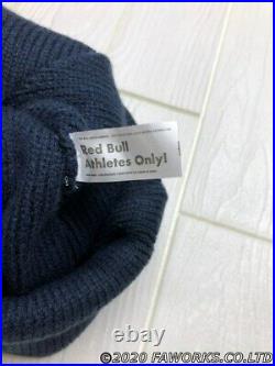 Red Bull Knit Hat Athlete Only Supplied Free Size Beanie Navy Blue Not for Sale