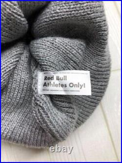 Red Bull Knit Hat Beanie Athlete Only Gray Rare Limited quantity Not for sale