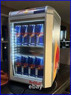 Red Bull Mini Fridge NEW Countertop Refrigerator College Mancave Monster