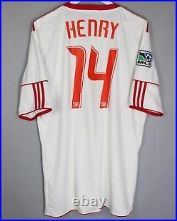 Red Bull New York 2010 2011 Home Football Shirt Soccer Jersey Adidas #14 Henry