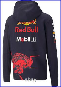 Red Bull Racing 2022 Men's Team Full Zip Hooded Sweatshirt