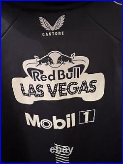 Red Bull Racing F1 2023 Special Edition Las Vegas GP Team Max Perez Hoodie Navy