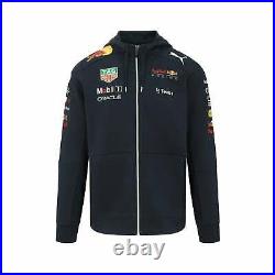 Red Bull Racing F1 Men's 2022 Team Full Zip Hooded Sweatshirt- Navy