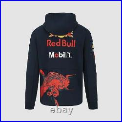 Red Bull Racing F1 Men's 2022 Team Full Zip Hooded Sweatshirt- Navy