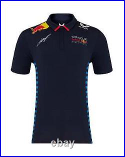 Red Bull Racing F1 Men's 2024 Sergio Checo Perez Team Polo Shirt- Navy