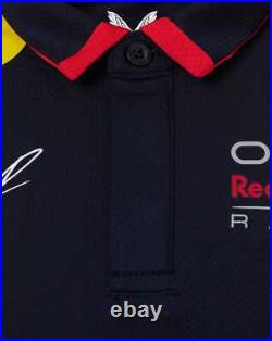 Red Bull Racing F1 Men's 2024 Sergio Checo Perez Team Polo Shirt- Navy