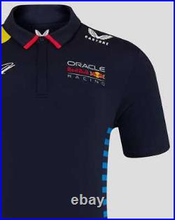 Red Bull Racing F1 Men's 2024 Sergio Checo Perez Team Polo Shirt- Navy