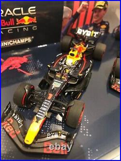 Red Bull Racing Honda RB18 Verstappen / Perez 2 Car Set Romagna 2022 Minichamps