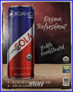 Red Bull Simply Cola Organics 4 Pack Made with Real Sugar Discontinued RARE New