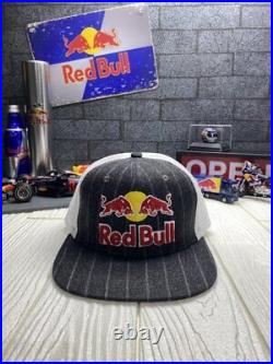 Red Bull cap athlete only gray white Free rare NEW JP