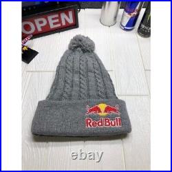 Red Bull knit hat Beanie athlete only gray rare NEW JP