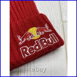 Red Bull knit hat Beanie athlete only red rare NEW JP