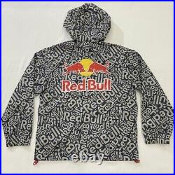 Red Bull windbreaker jacket Athlete Only ALL OVER navy blue size M New
