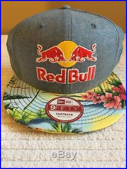 Red bull New Era hat athlete Hawaiian SnapBack Rare