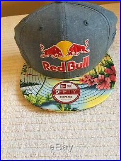 Red bull New Era hat athlete Hawaiian SnapBack Rare