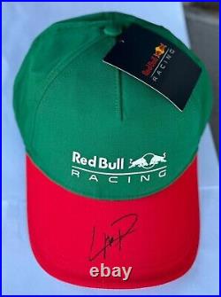 Sergio Checo Perez Red Bull cap AUTOGRAPHED in F1 Mexican Grand Prix 2023