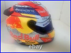 Sergio Perez 2022 Red Bull 1/2 Scale Autographed Formula 1 Helmet