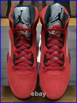 Size 11, 11.5, 13, 14 Jordan 5 Retro Raging Bull Red IN HAND SHIPPED FAST