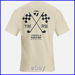 TAYLORMADE X ORACLE RED BULL RACING T-Shirt Cream- M / With golf tee