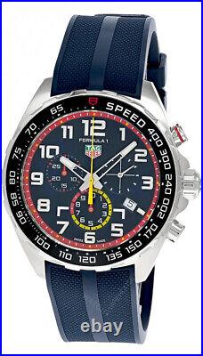 Tag Heuer Formula 1 43mm X Red Bull Racing Rubber Men's Watch Caz101al. Ft8052
