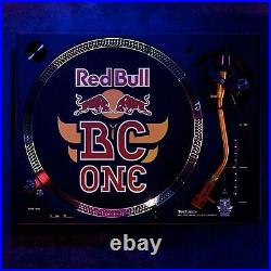 Technics SL-1200MK7 Limited Edition Red Bull BC One DJ Turntables w Black Cases