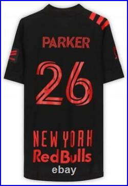 Tim Parker New York Red Bulls Signed MU #26 Black Jersey 2020 MLS Season