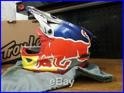 Troy Lee D3 Red Bull Helmet Size L