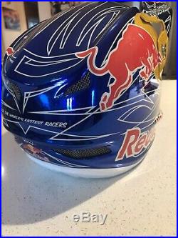 Troy Lee Designs D3 Helmet Red Bull Team Athlete MTB BMX Downhill Mountain Bike