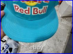 Ultra Rare Colorway New Era 59fifty Red Bull Baby Blue Fitted Hat Size 7 1/8