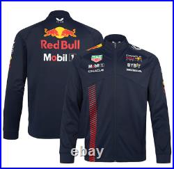 Unisex Castore Navy Red Bull F1 Racing 2023 Team Softshell Raglan Jacket NEW