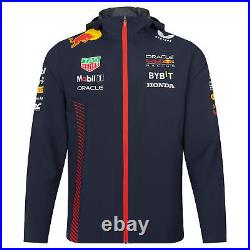 Unisex Castore Navy Red Bull Racing 2023 Team Water-Resistant Full-Zip Jacket