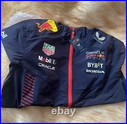 Unisex Castore Navy Red Bull Racing 2023 Team Water-Resistant Full-Zip Jacket XL