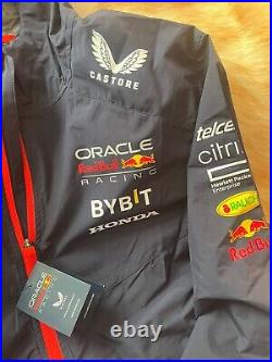 Unisex Castore Navy Red Bull Racing 2023 Team Water-Resistant Full-Zip Jacket XL