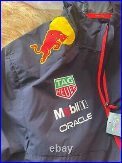 Unisex Castore Navy Red Bull Racing 2023 Team Water-Resistant Full-Zip Jacket XL