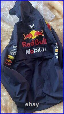 Unisex Castore Navy Red Bull Racing 2023 Team Water-Resistant Full-Zip Jacket XL