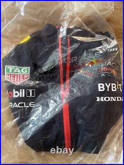 Unisex Castore Navy Red Bull Racing 2023 Team Water-Resistant Full-Zip Jacket XL