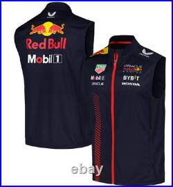 Unisex L Castore Navy Red Bull Racing 2023 Team Hybrid Gilet Full-Zip Vest NEW