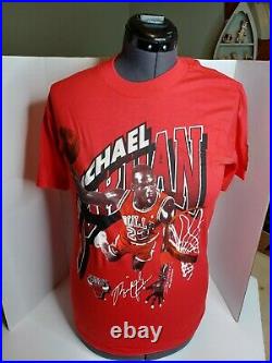 Vintage Starter Michael Jordan Chicago Bulls Full Front T-shirt Medium USA NWT