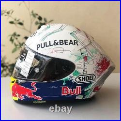 X14 X-Spirit 3 Motorcycle Full Face Helmet Marc Marquez Red Bull Moto GP Racing