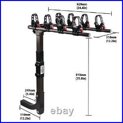 X-BULL 4-Bike Carrier Rack Hitch Mount Heavy Duty Bicycle Rack 2 Receiver SUV