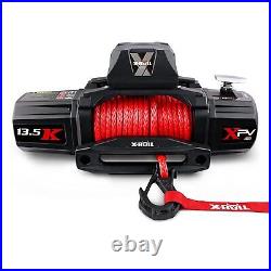 X-BULL Electric Winch XPV 13500 LBS 12V Synthetic Red Rope New Arrival Jeep