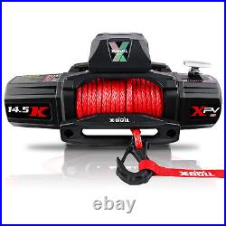 X-BULL Electric Winch XPV 14500 LBS 12V Synthetic Red Rope New Arrival Jeep