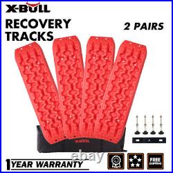 X-BULL Recovery Traction Sand Tracks Snow Mud Track Tire Ladder Off Road 4WD Red