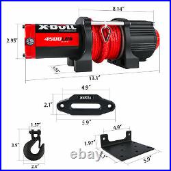 X-BULL Upgraded Version Electric Winch 4500LBS Synthetic Truck Trailer Off-Road